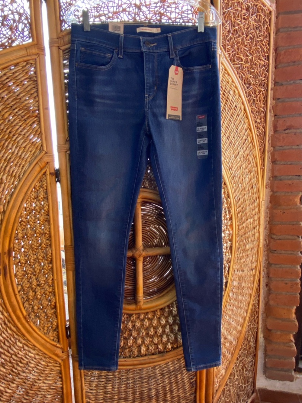NWT Levi's 710 Indigo Skinny Jeans Size 12 Medium W31 L30